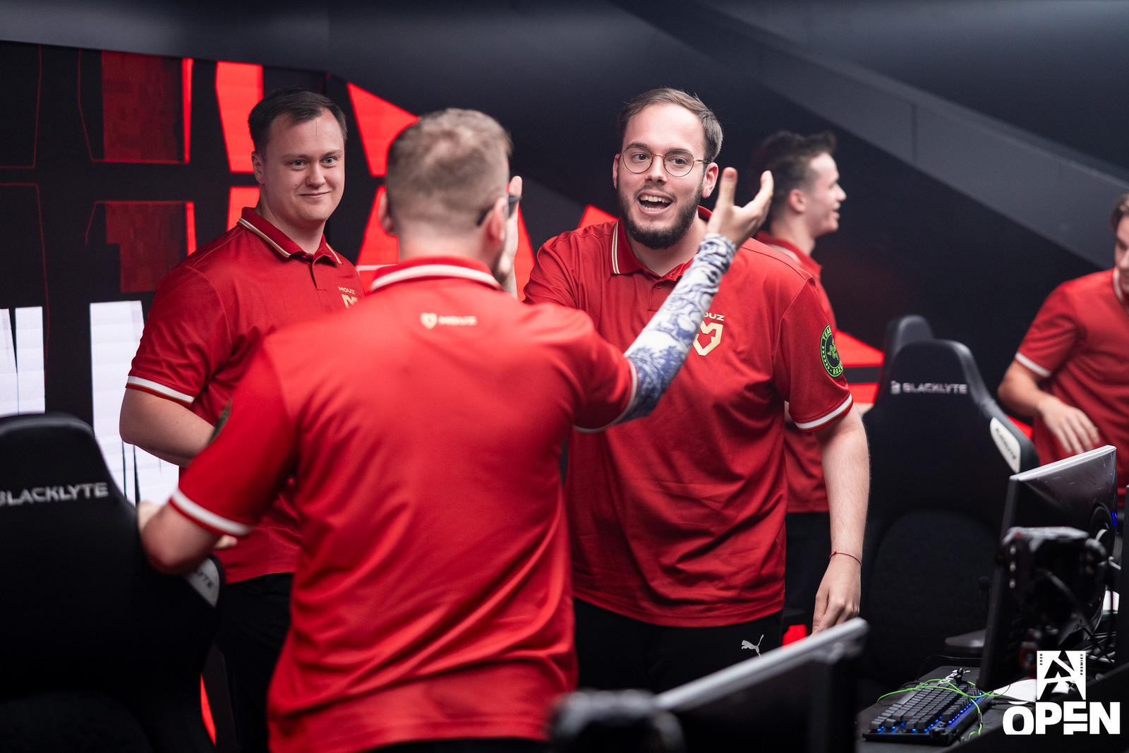 xertioN dapping up torszi while sycrone smiles at BLAST Open Porto