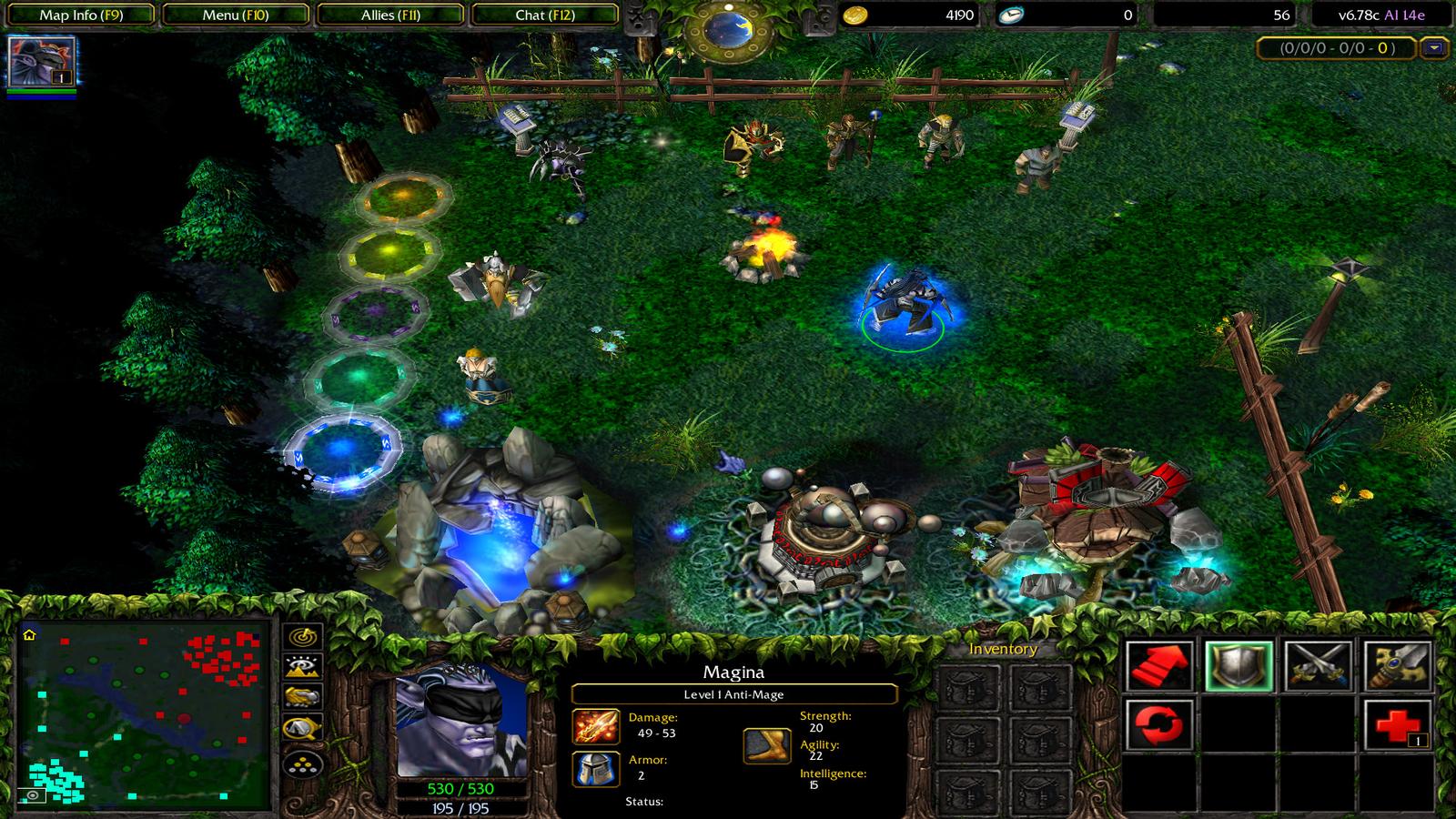 DotA Sentinel layout