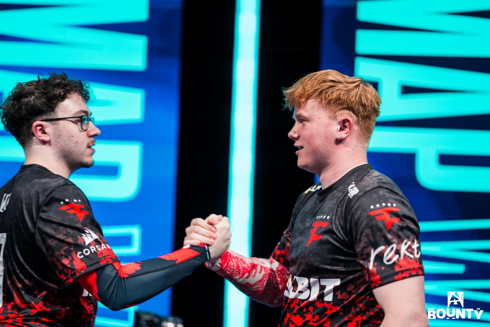 JBOEN shaking Neityu's hand at BLAST Bounty 2026